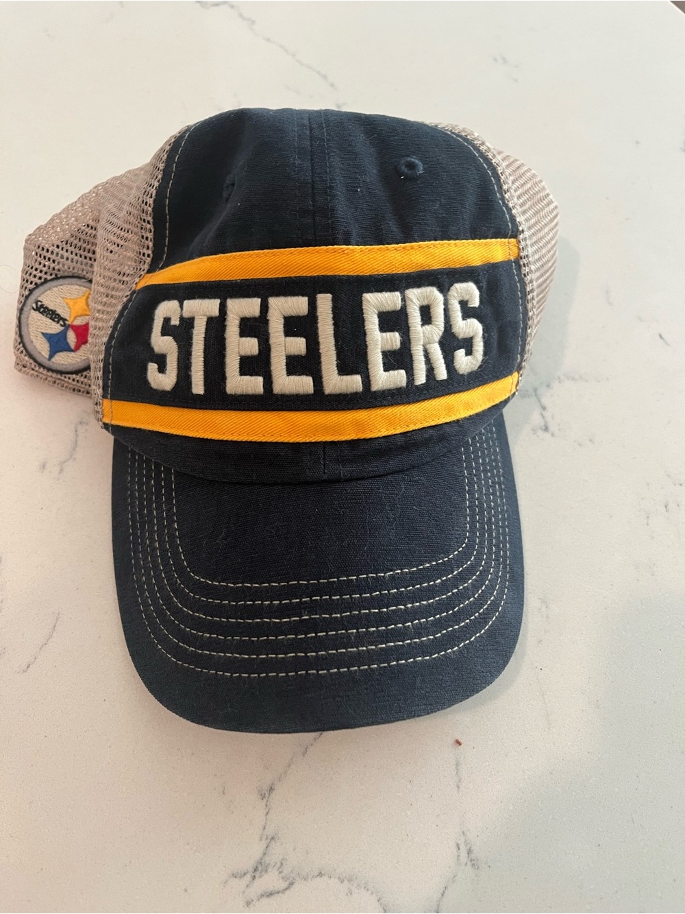 NFL Steelers Black and Gold Trucker Hat